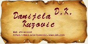 Danijela Kuzović vizit kartica